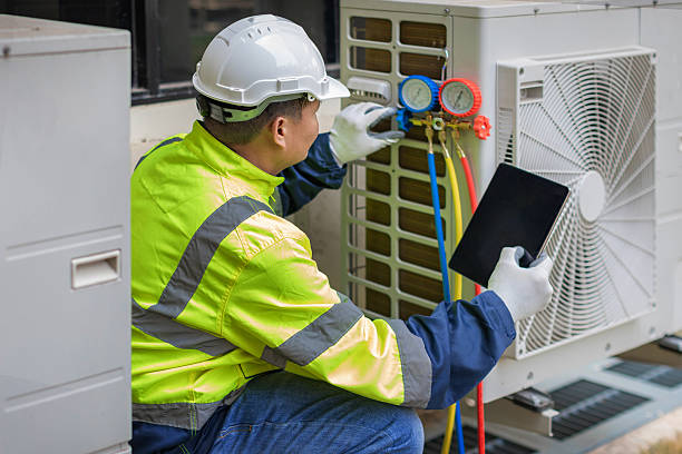 Professional Hvac Installation technician working in Portage, IN